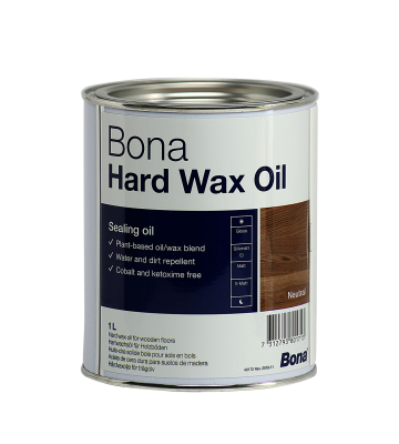 Bona Hardwax Oil halbmatt 1 Liter silkmatt f&uuml;r Holzb&ouml;den im Innenbereich