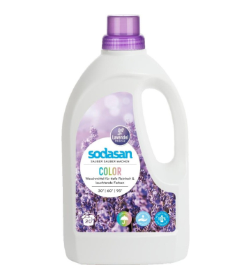 SODASAN COLOR Fl&uuml;ssigwaschmittel Lavendel 1,5 Liter