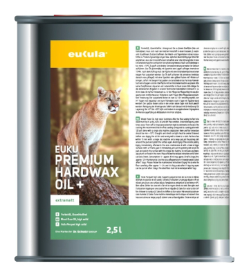EUKULA Premium HardWax &Ouml;l+ extramatt 2,5 Liter reicht f&uuml;r ca. 25 m&sup2;