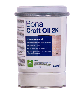 BONA Craft Oil 2K Frost 1,25 Liter weiß