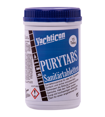 YACHTICON Pury Tabs Sanitärtabletten 15 Tabletten á 25g