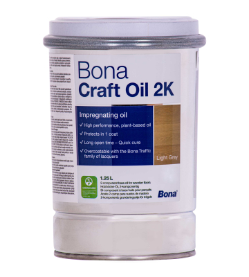 Bona Craft Oil 2K Light Grey 1,25 Liter lichtgrau