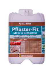 HOTREGA Pflaster-Fit 2 Liter rot (Stein- &amp; Betonlasur)