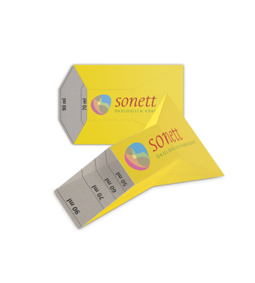 SONETT Waschmitteldosierer gelb 1 Stck. aus Pappe
