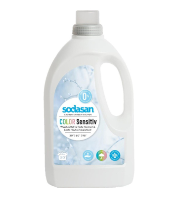 SODASAN COLOR Fl&uuml;ssigwaschmittel sensitiv 6 x 1,5 Liter