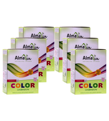 ALMAWIN Color Waschpulver Lindenbl&uuml;te 6 x 2 kg