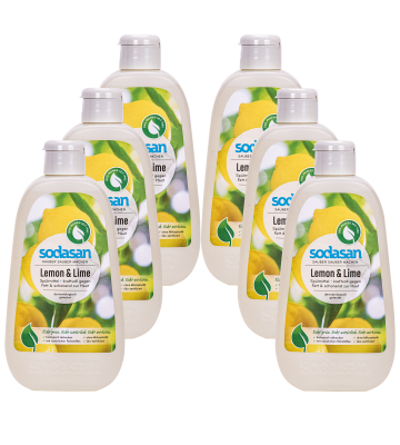 SODASAN Spülmittel Lemon & Lime 6 x 500 ml