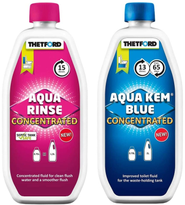 THETFORD Duopack Aqua Kem Blue 0,78 Liter &amp; Aqua Rinse 0,75 Liter