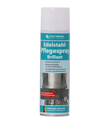 HOTREGA Edelstahl Pflegespray Brillant Spraydose (500 ml)