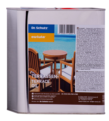 Dr. Schutz Terrassen &Ouml;l 2,5 Liter (Natur&ouml;l f&uuml;r alle Terrassen aus Holz und WPC)