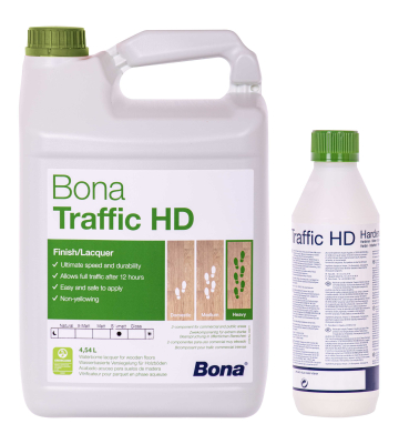 Bona TRAFFIC HD halbmatt 2K 4,95 Liter (4,5 L + 0,45 HD H&auml;rter)