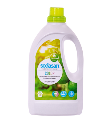 SODASAN COLOR Flüssigwaschmittel Limette 1,5 Liter