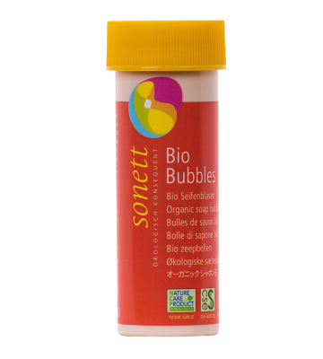 SONETT Kinder Bio Bubbles Seifenblasen 45 ml mit 3-fach Blasring