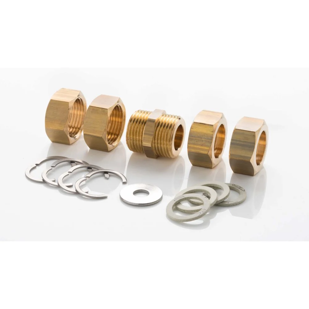 Wellrohr Edelstahl Solar, Verschraubung Set DN20, Solar-Tube ECO