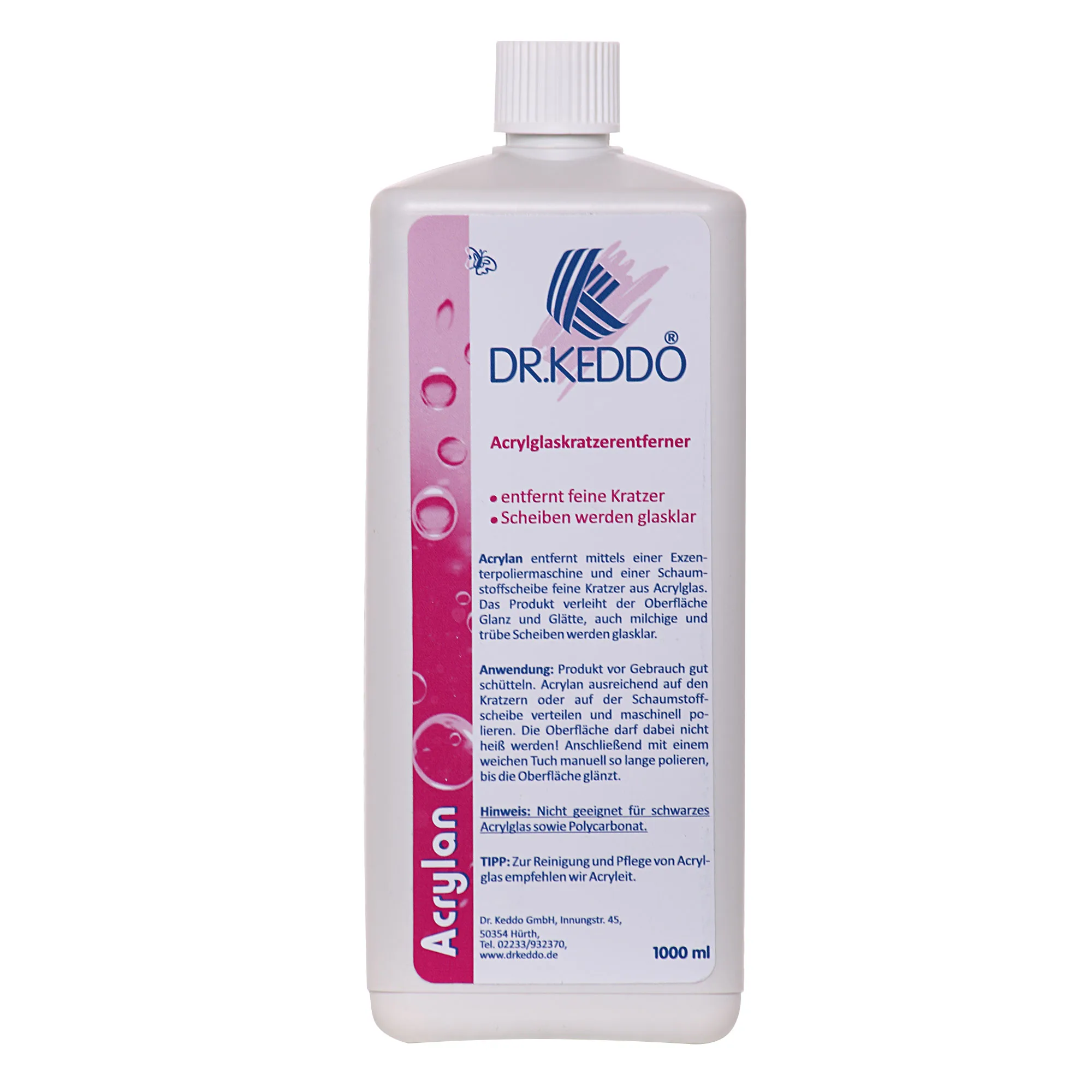 DR. KEDDO Acrylan Acrylglaskratzerentferner 1 Liter