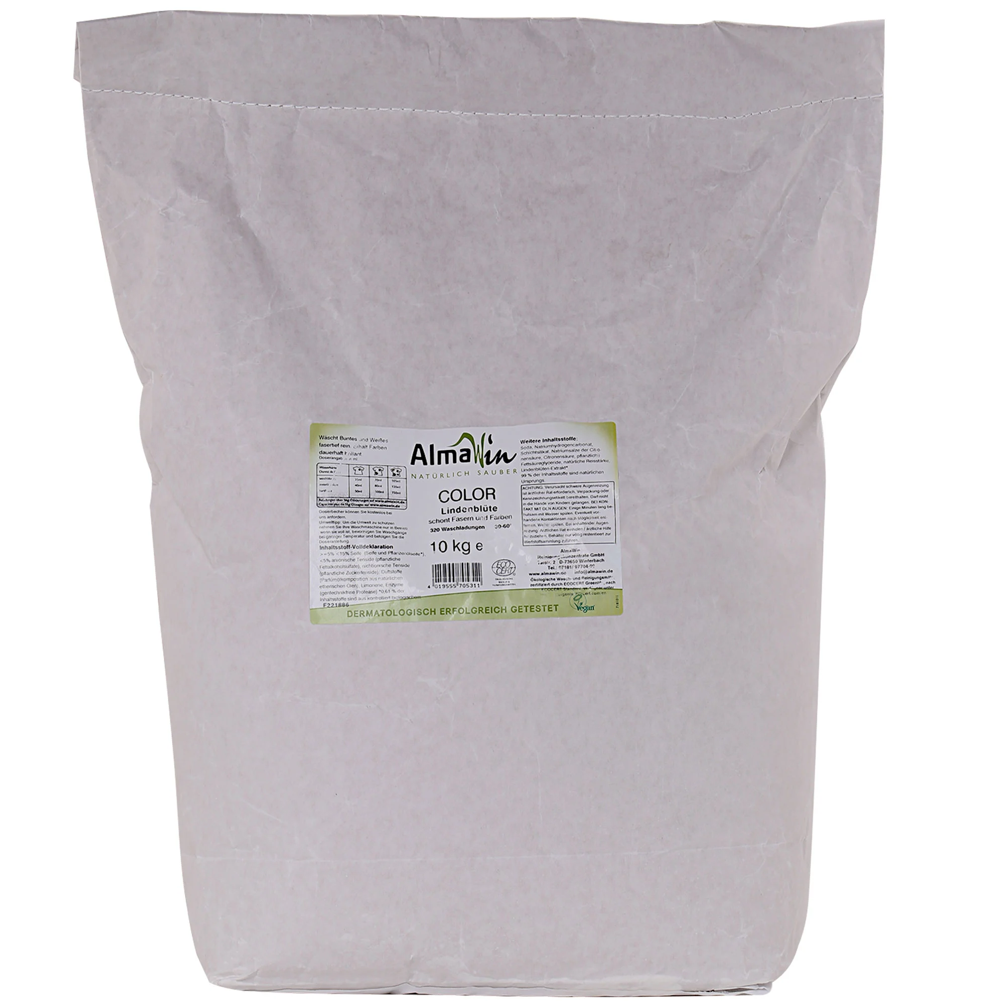 Color Laundry Detergent 10 kg, Laundry Powder, Linden Blossom Scent