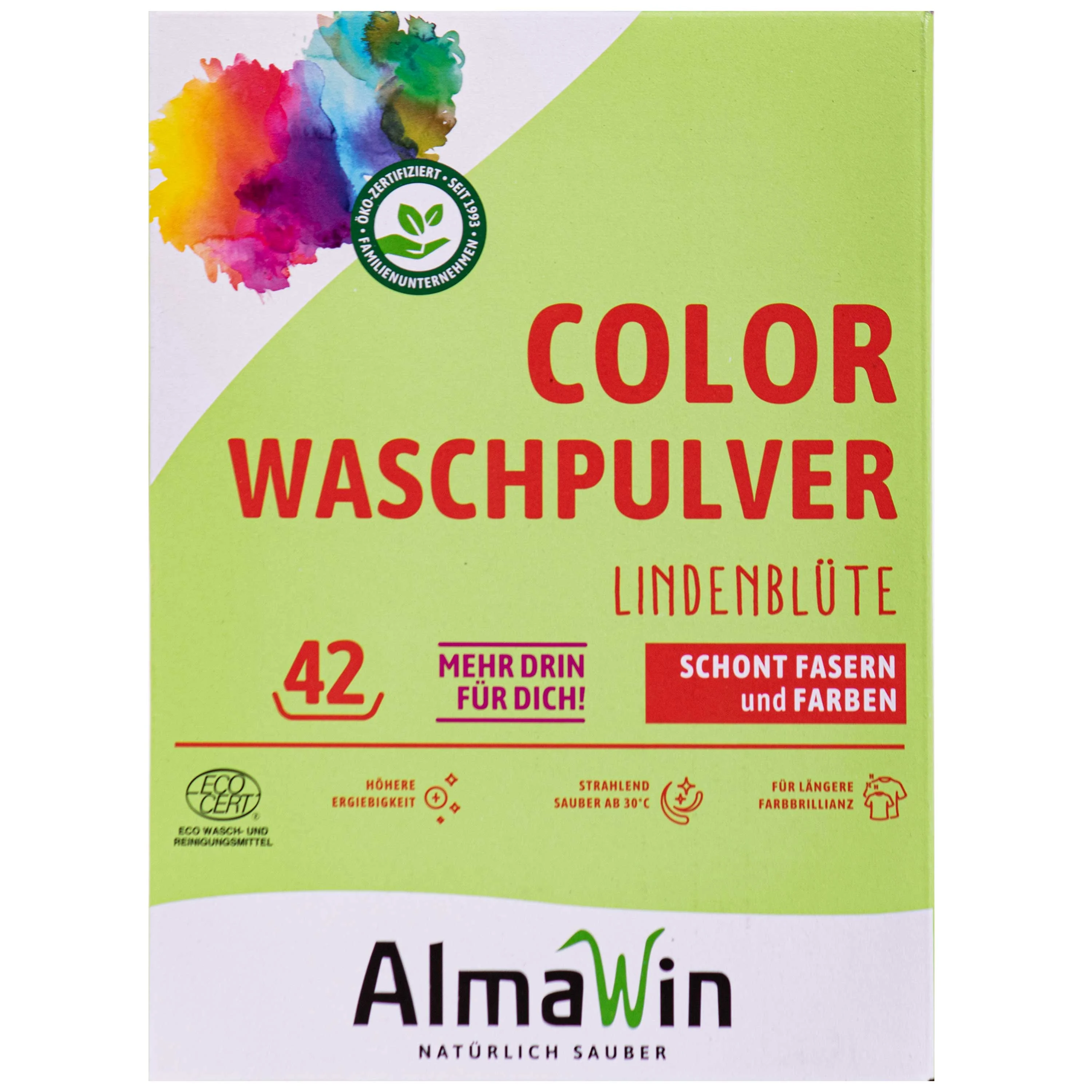 Color Laundry Detergent, Linden Blossom, Powder Laundry Detergent 2 kg