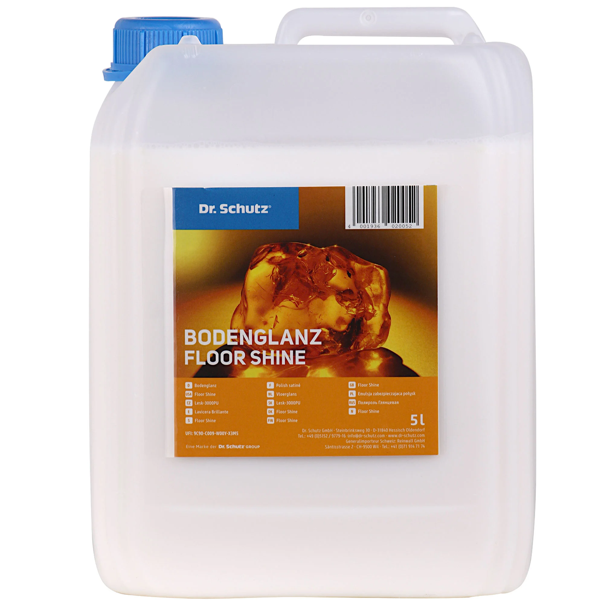 DR. SCHUTZ Bodenglanz Wischpflege 5 Liter für 100m²