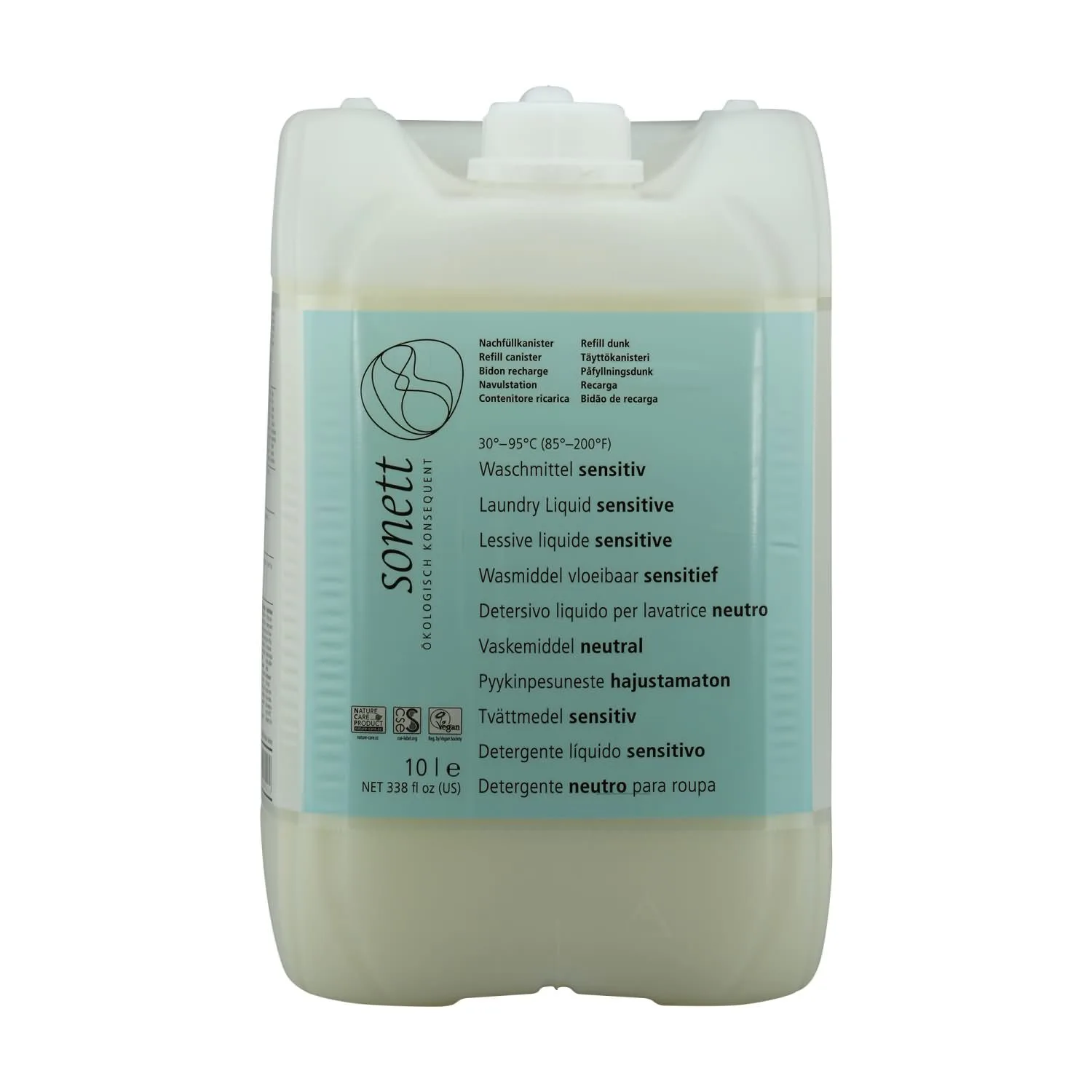 Sensitive Laundry Detergent 10 Liter, Unscented, Dye Free, Laundry Detergent Sensitive Skin