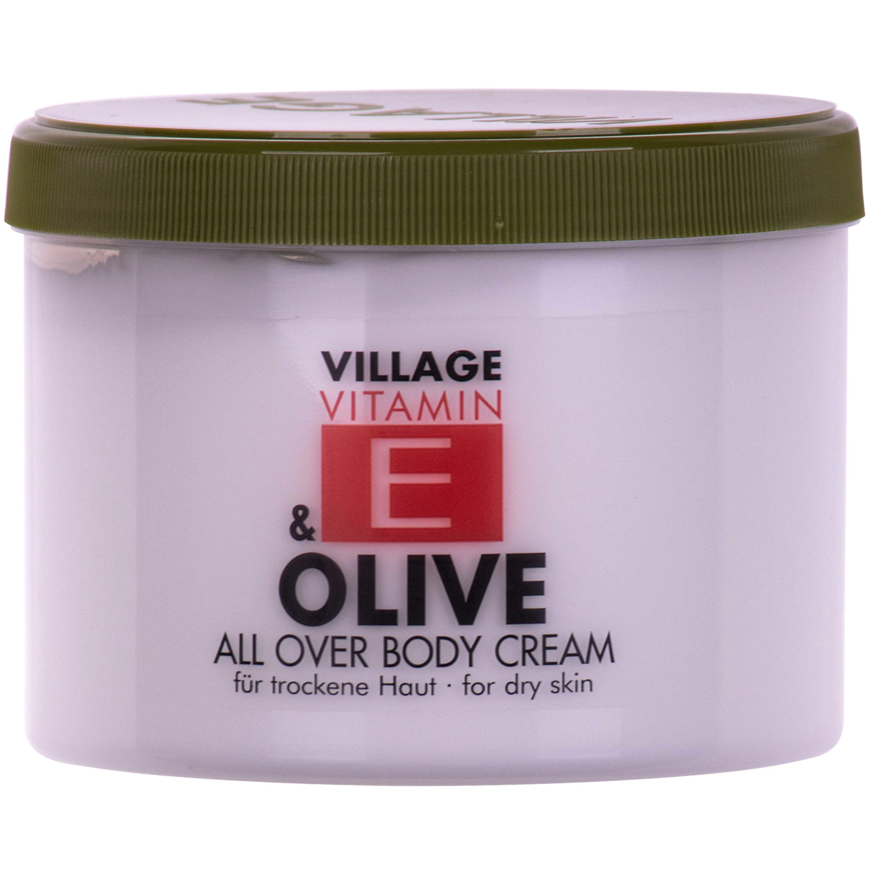 VILLAGE Vitamin E Bodycream Olive 500ml Körperlotion