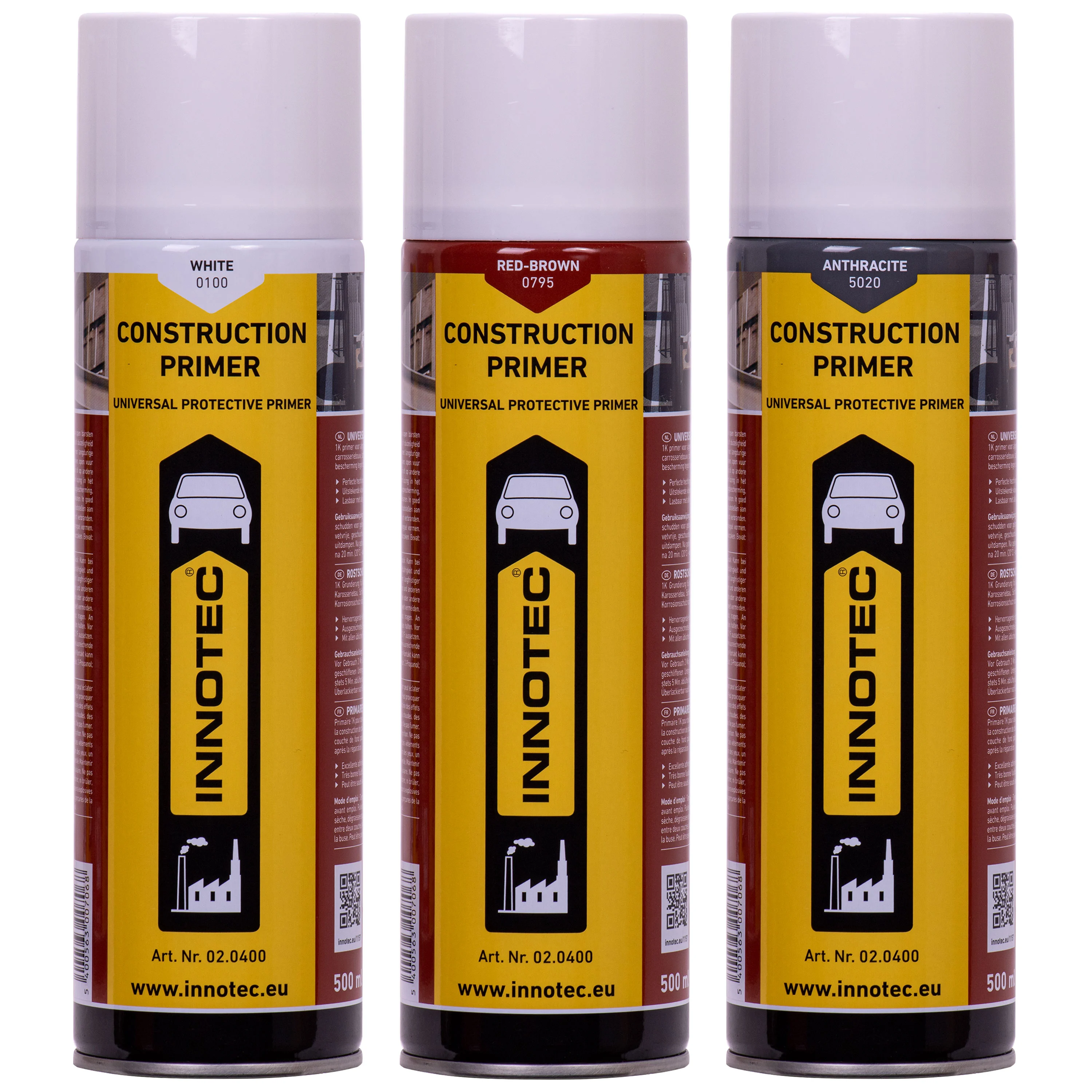 INNOTEC Construction Primer 500 ml Grundierung in verschiedenen Farben