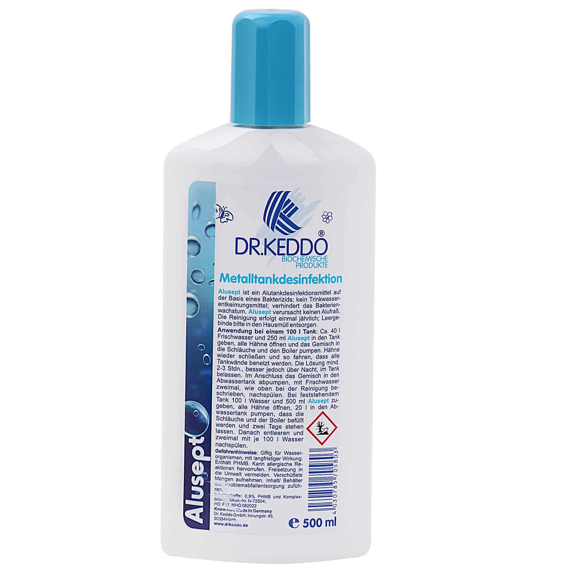 DR. KEDDO Alusept 500 ml Metalltankdesinfektionsmittel
