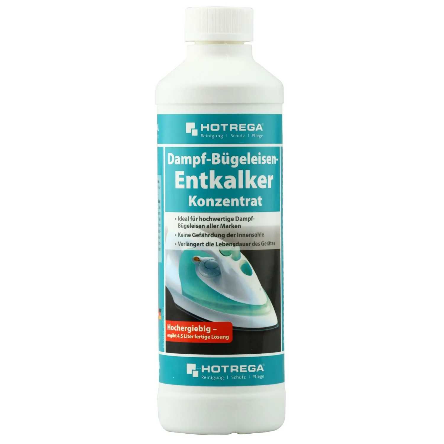 HOTREGA Dampfbügeleisen Entkalker 500 ml Konzentrat