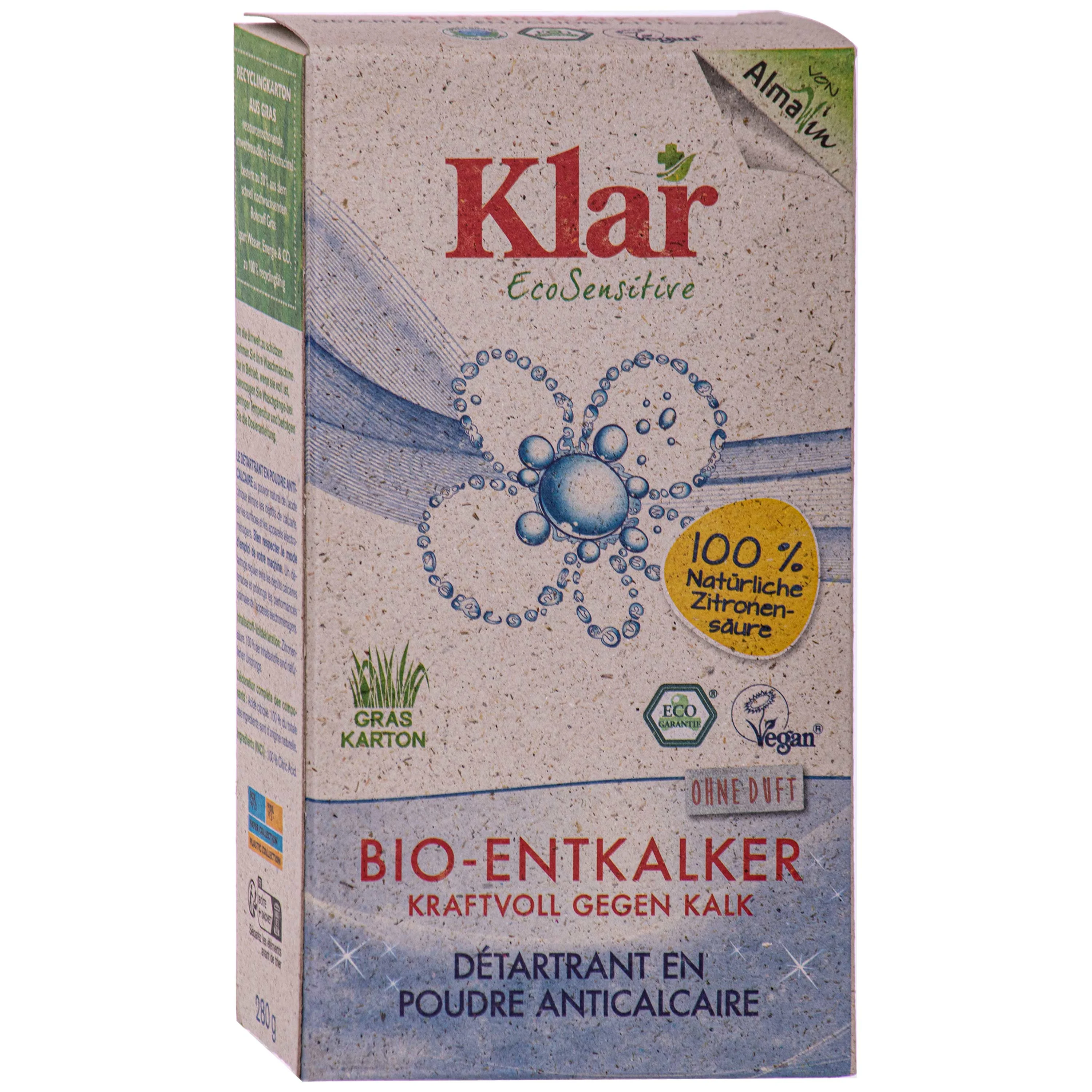 KLAR Bio Entkalker 280 g ohne Duft