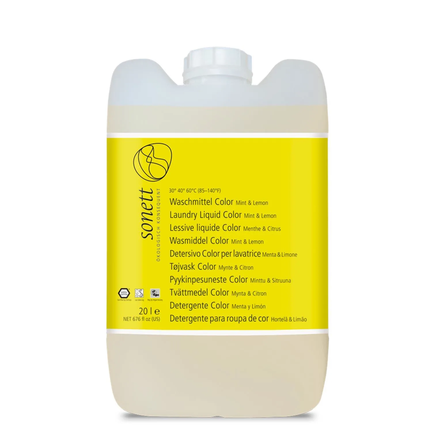 SONETT Waschmittel color Mint & Lemon flüssig 20 Liter