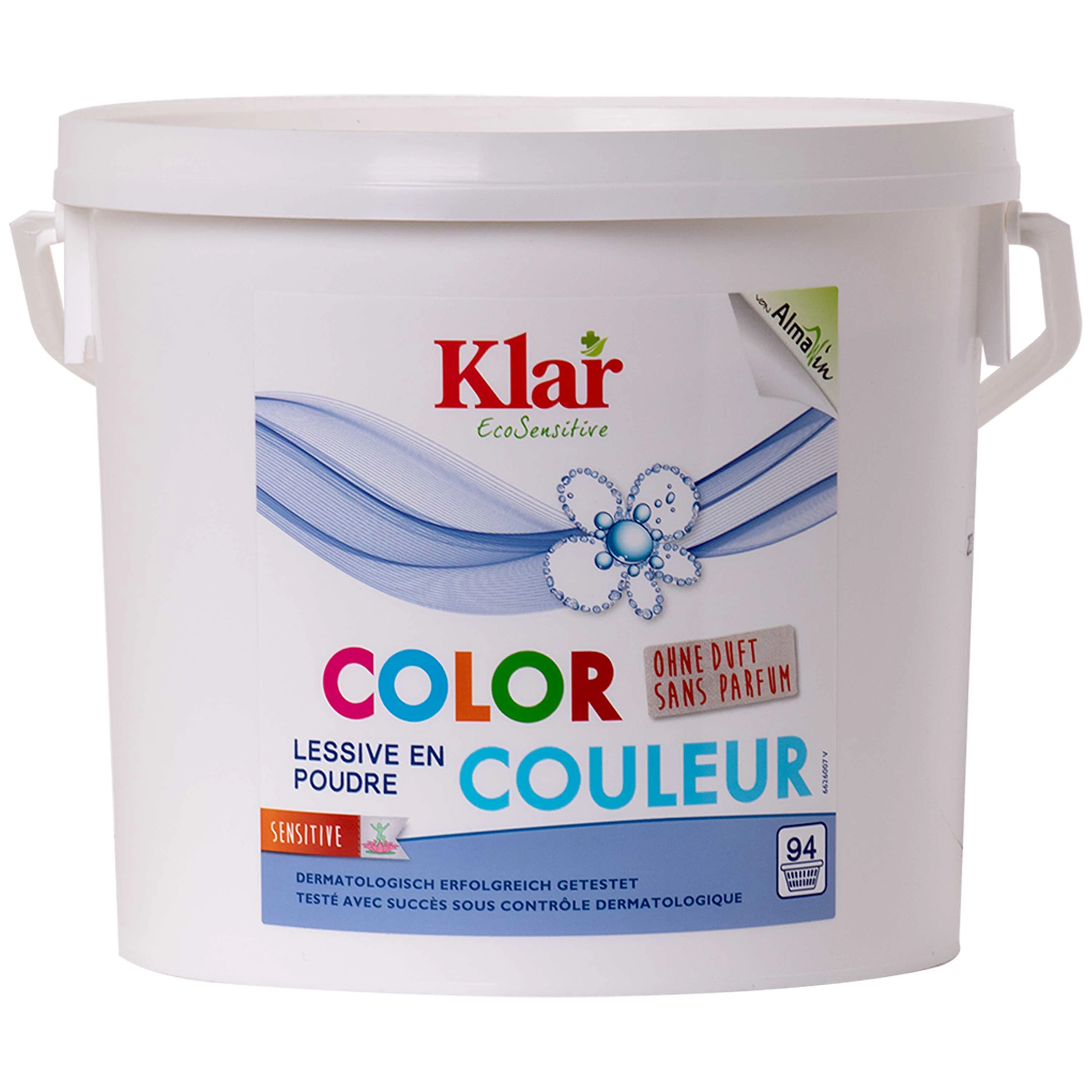 Color Laundry Detergent 4.750 kg, Fragrance Free, Dye Free, Powder, Sensitive Skin