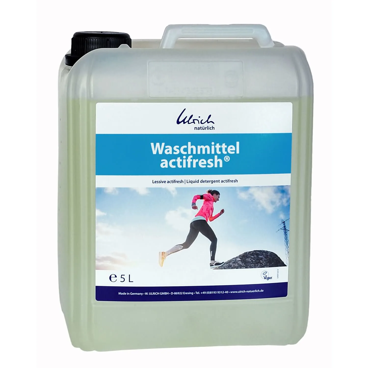 ULRICH natürlich Waschmittel actifresh in verschiedenen Größengebinden