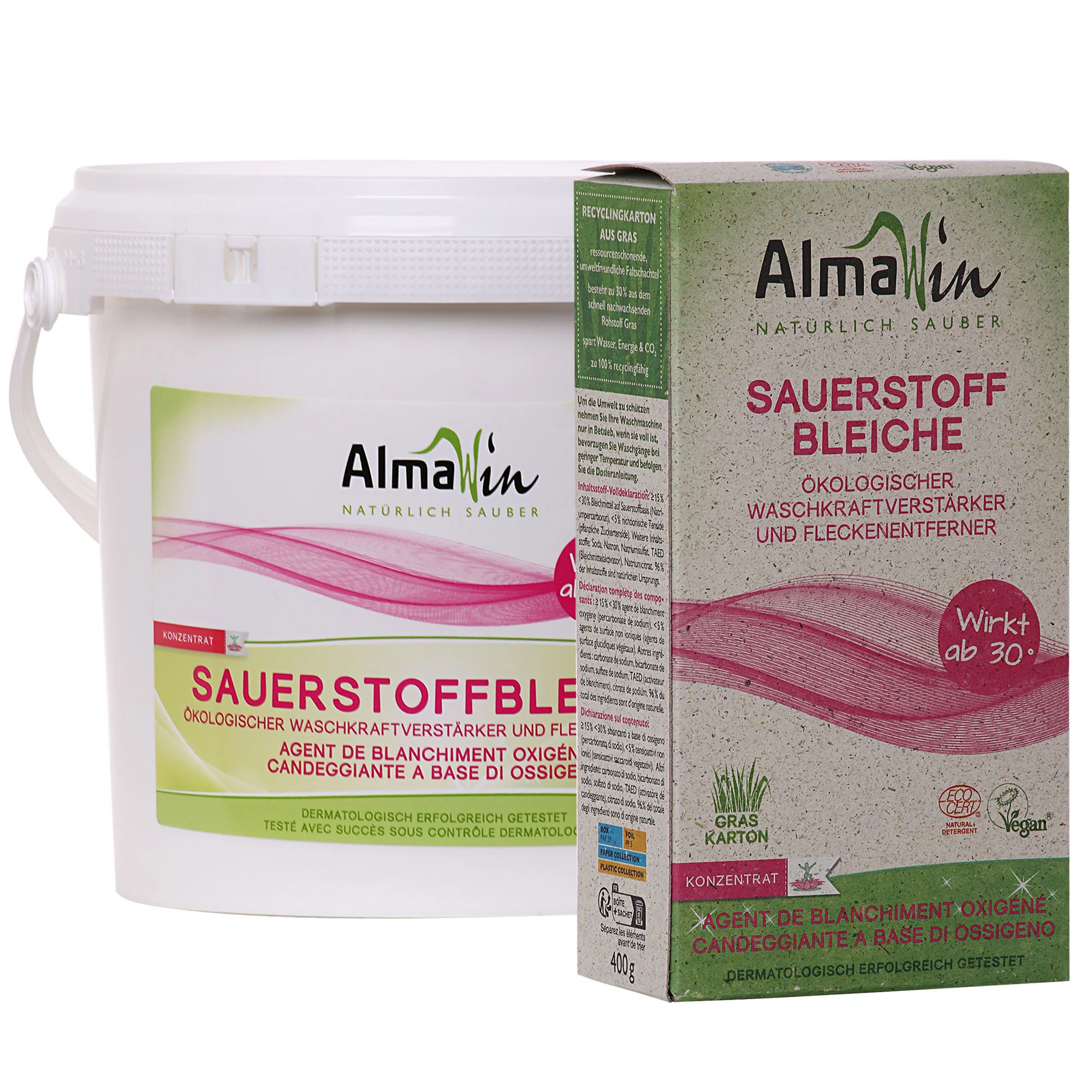 ALMAWIN Sauerstoffbleiche in verschiedenen Größengebinde
