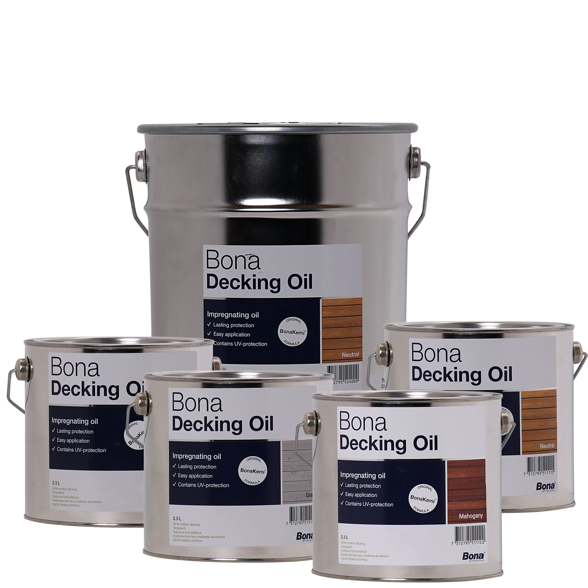 BONA Decking Oil Imprägnieröl für Terrassendecks im Außenbereich in verschiedenen Farb-/Größenvarianten
