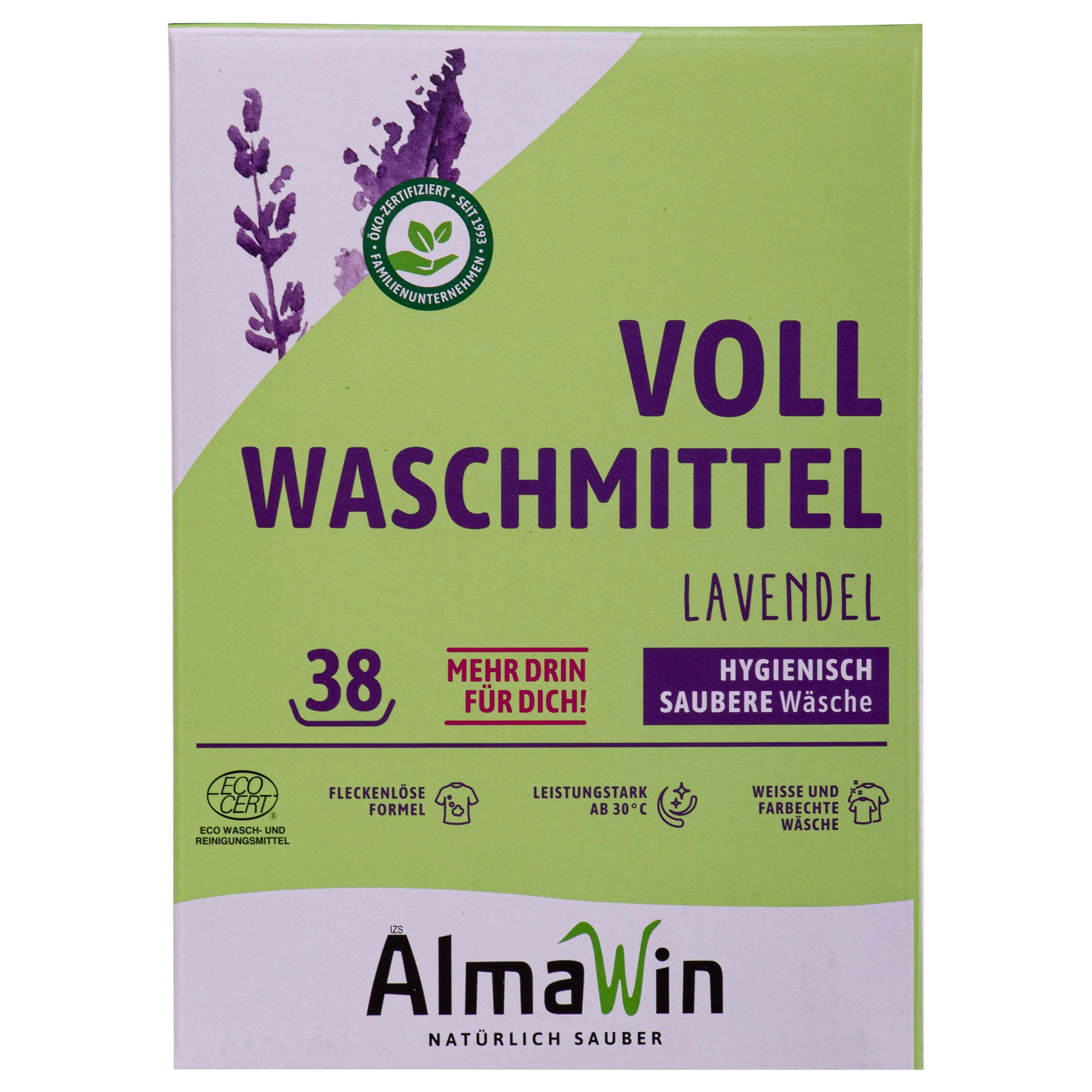 ALMAWIN Vollwaschmittel 2kg 36 Waschgänge