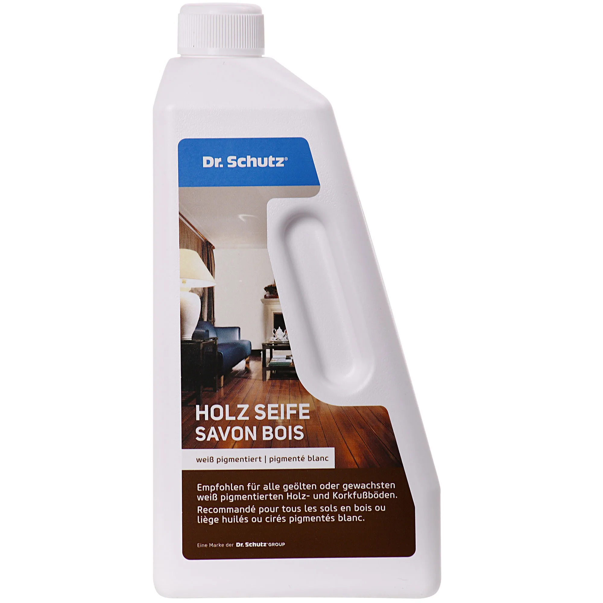 DR. SCHUTZ Holz Seife 750ml Reiniger weiß für geölt-gewachste Holz- und Korkböden