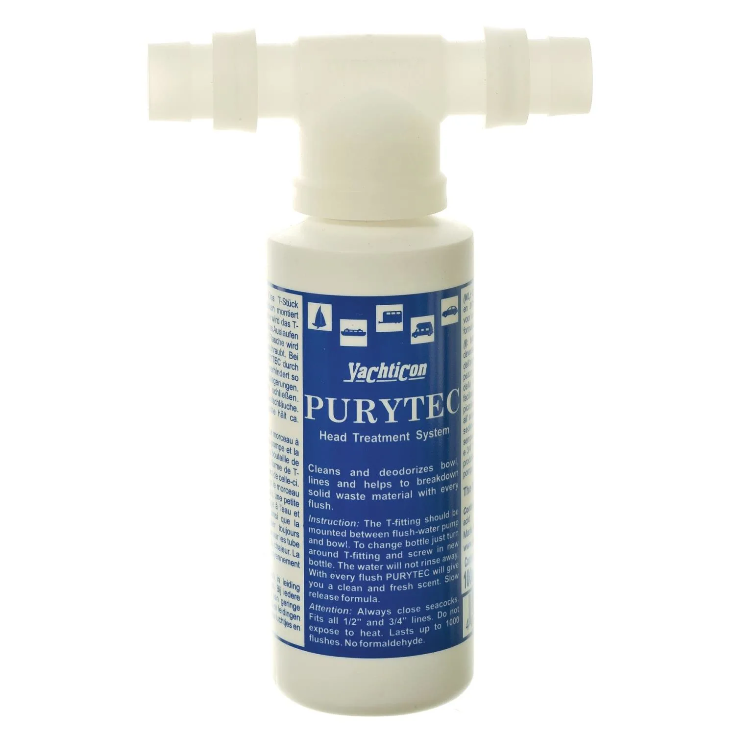 YACHTICON Purytec SET T-Stück + 100 ml Flasche