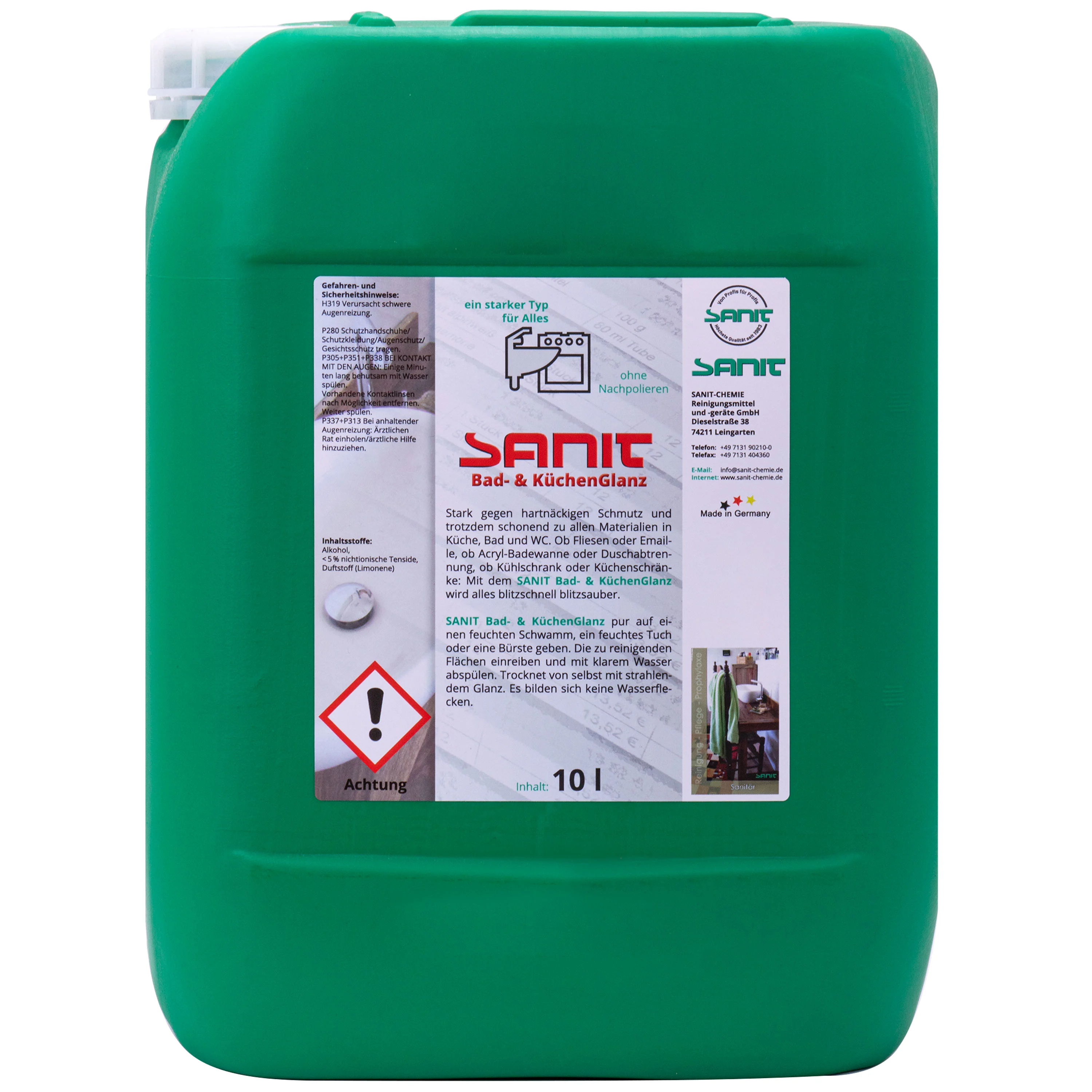 Bathroom Cleaner 10 Liter, Kitchen Cleaner, All Purpose Cleaner