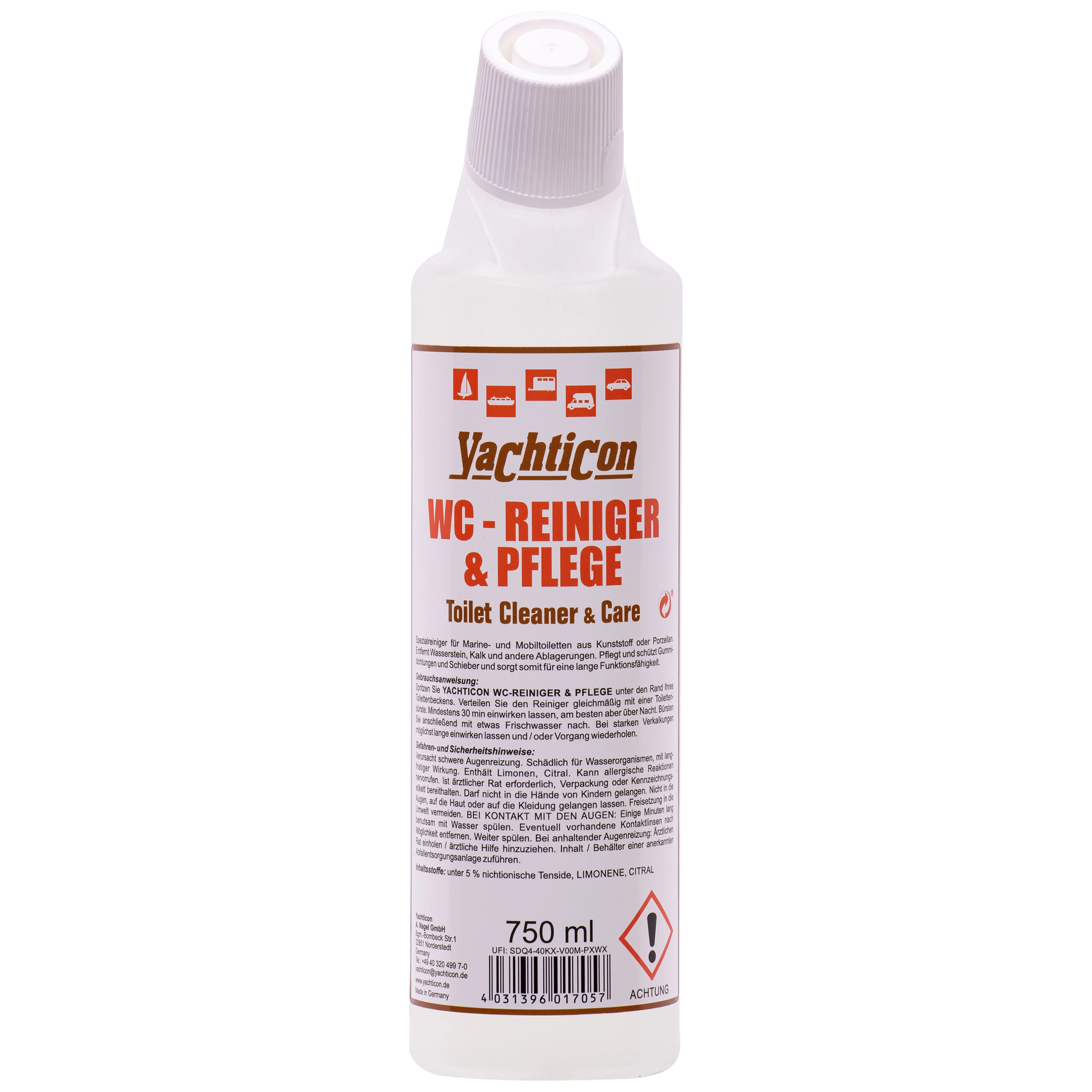 YACHTICON WC Reiniger & Pflege 750 ml