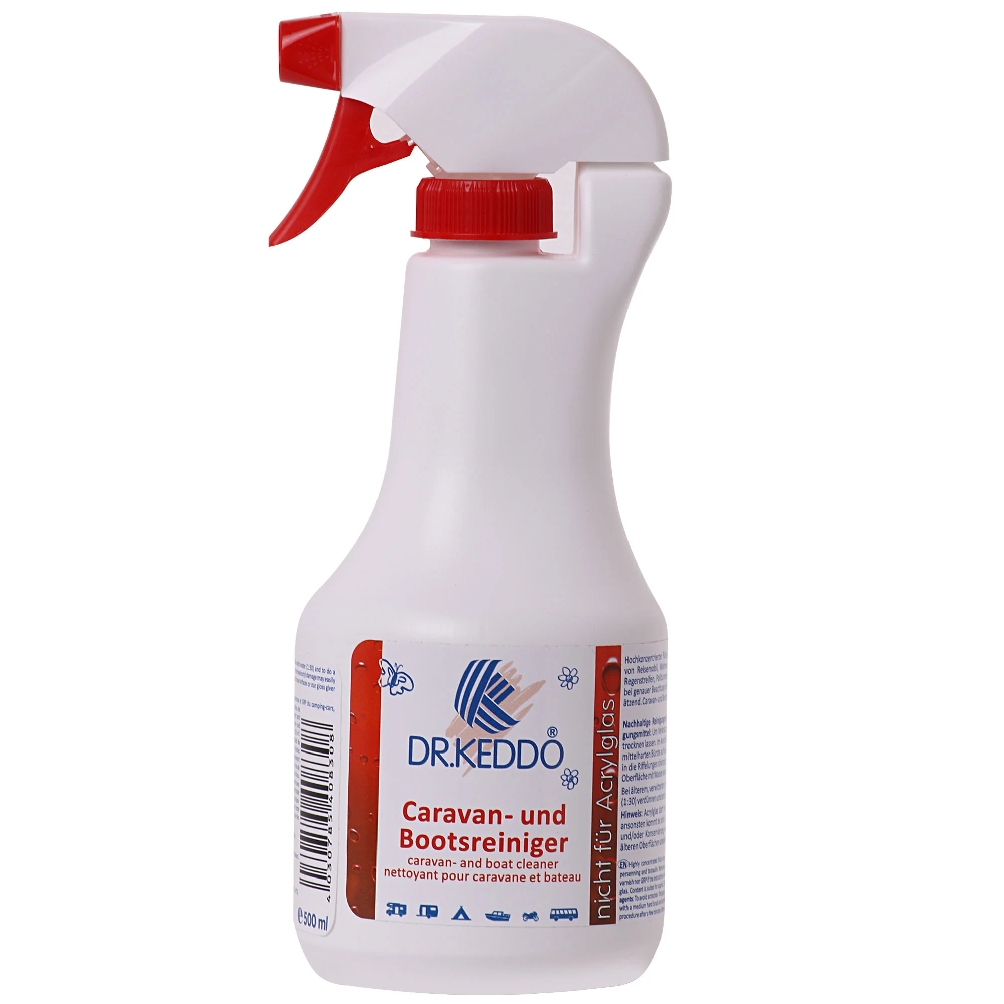 DR. KEDDO Caravan- und Bootsreiniger 500ml reinigt Lack & GfK