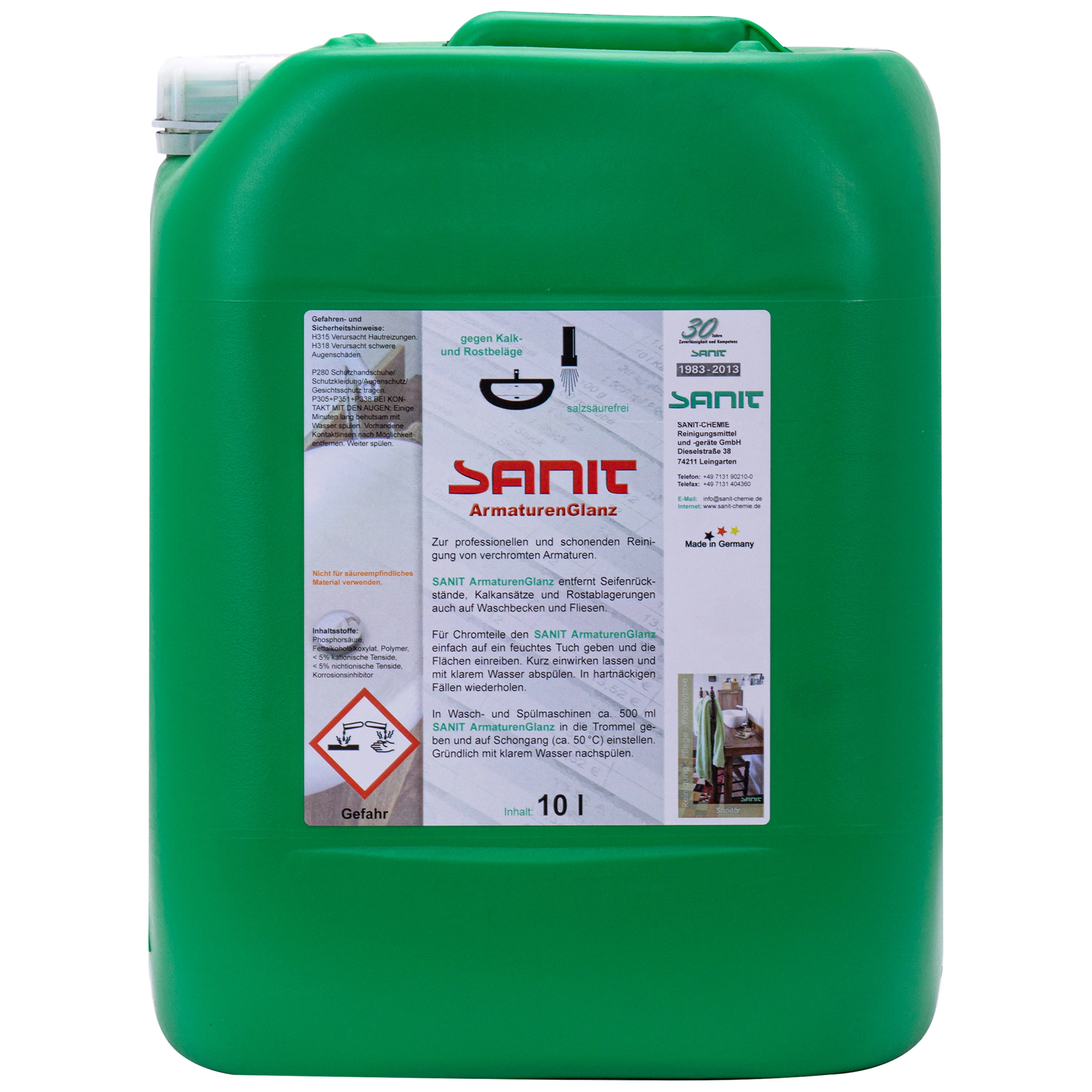 SANIT Armaturenglanz 10 Liter