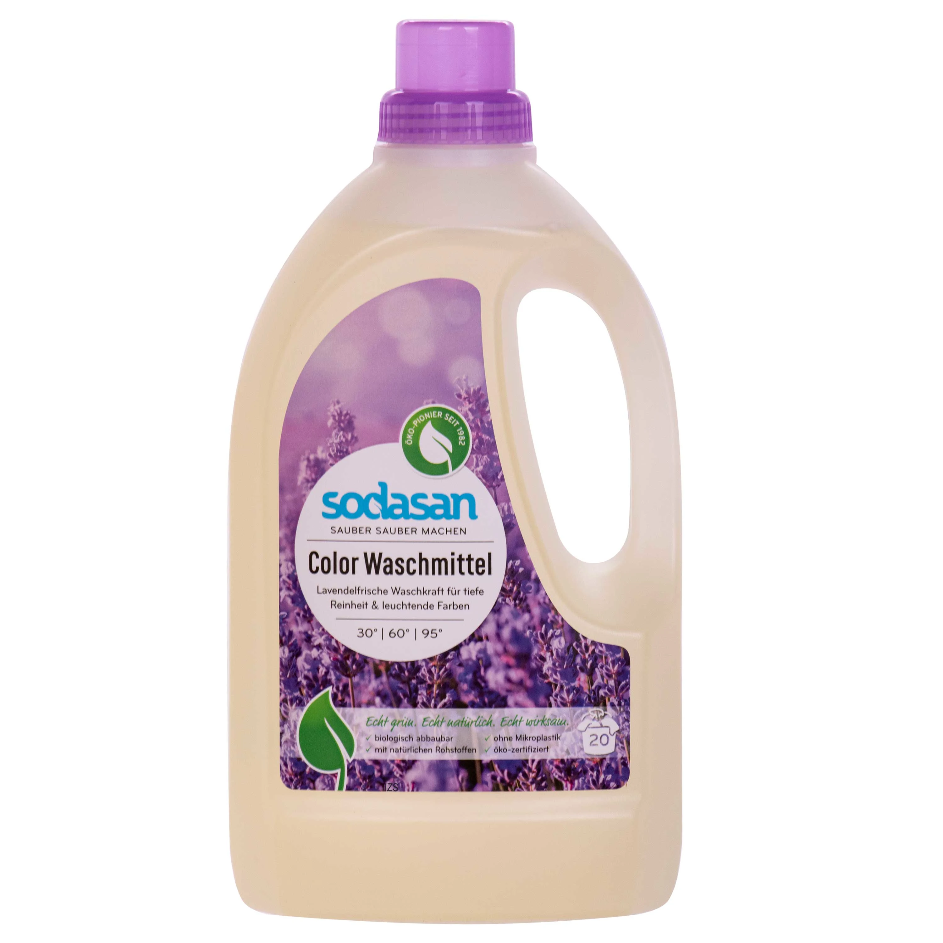 SODASAN COLOR Flüssigwaschmittel Lavendel 1,5 Liter