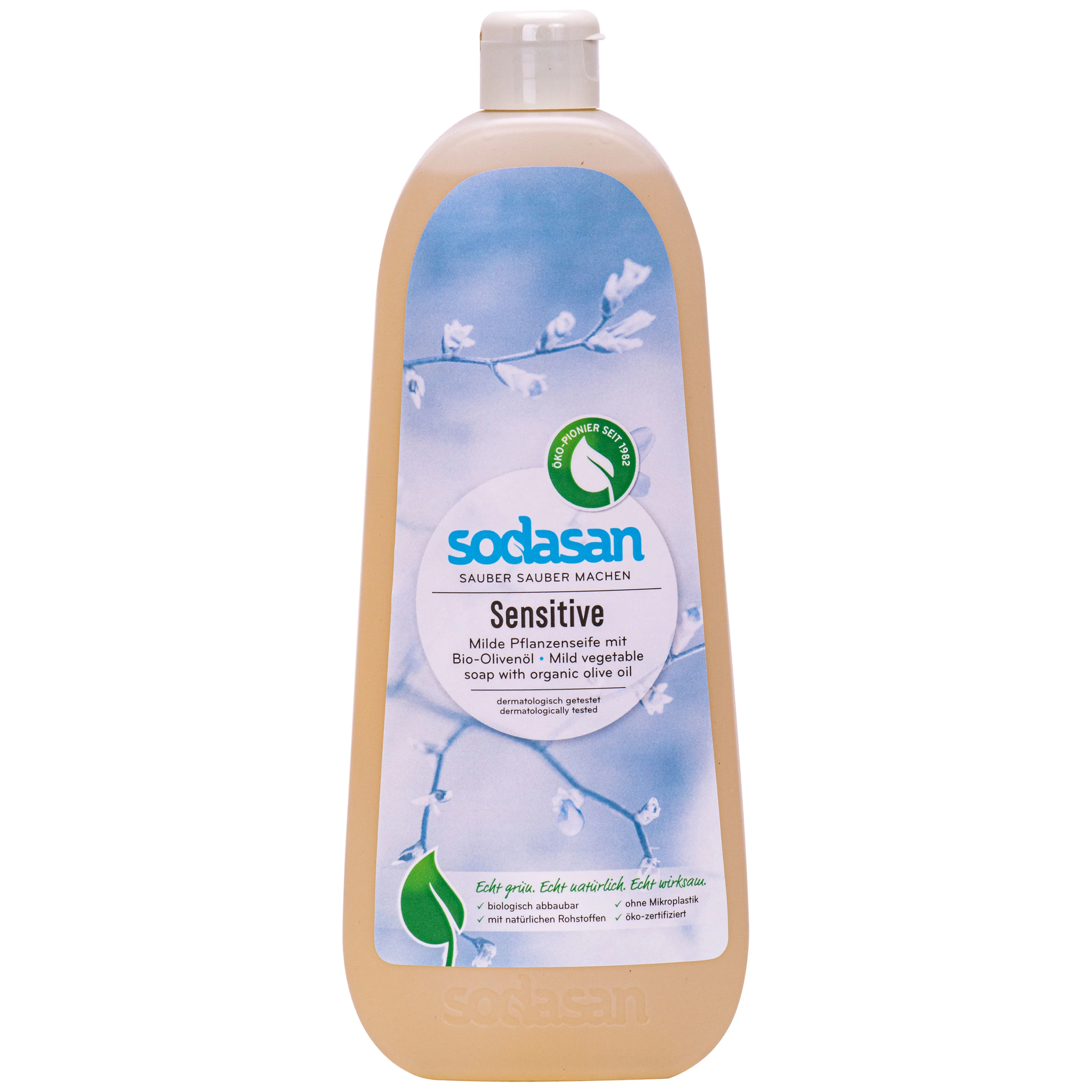 SODASAN Flüssigseife Liquid Sensitive 1 Liter Pflanzenseife