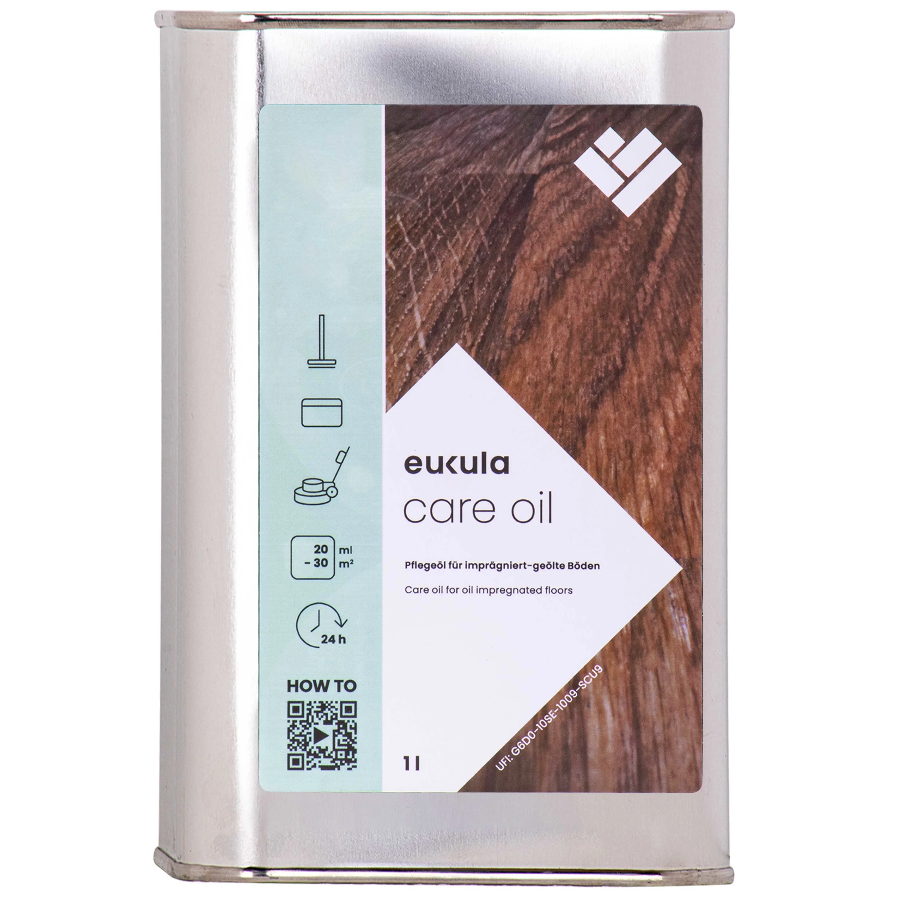 Wood floor cleaner, wood floor care, wood floor oil, 1 Liter, floor care