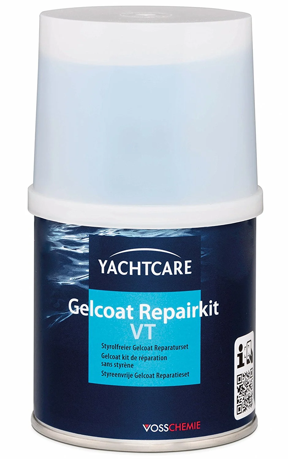 YACHTCARE Gelcoat VT Repair Kit RAL 9010 reinweiß 200 g