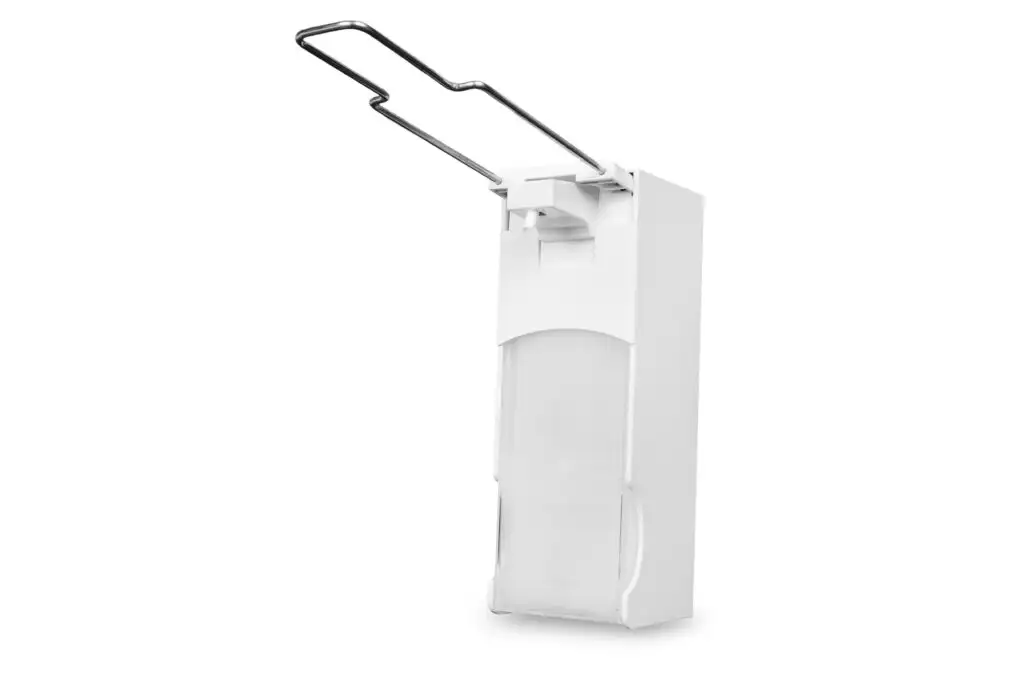 Soap Dispenser, Hand Soap Dispenser, Refillable, 1000 ml, Lever, white plastic