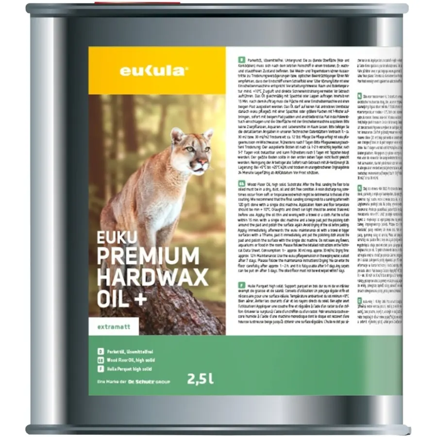 DR. SCHUTZ Premium HardWax Öl+ extramatt 2,5 Liter reicht für ca. 25 m²
