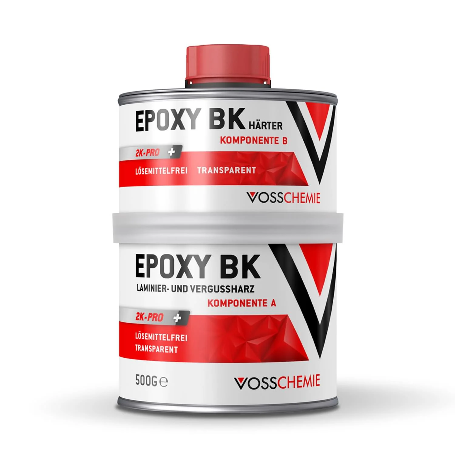 VOSSCHEMIE Epoxy BK 2K-Pro+500 g transparent lösemittelfrei