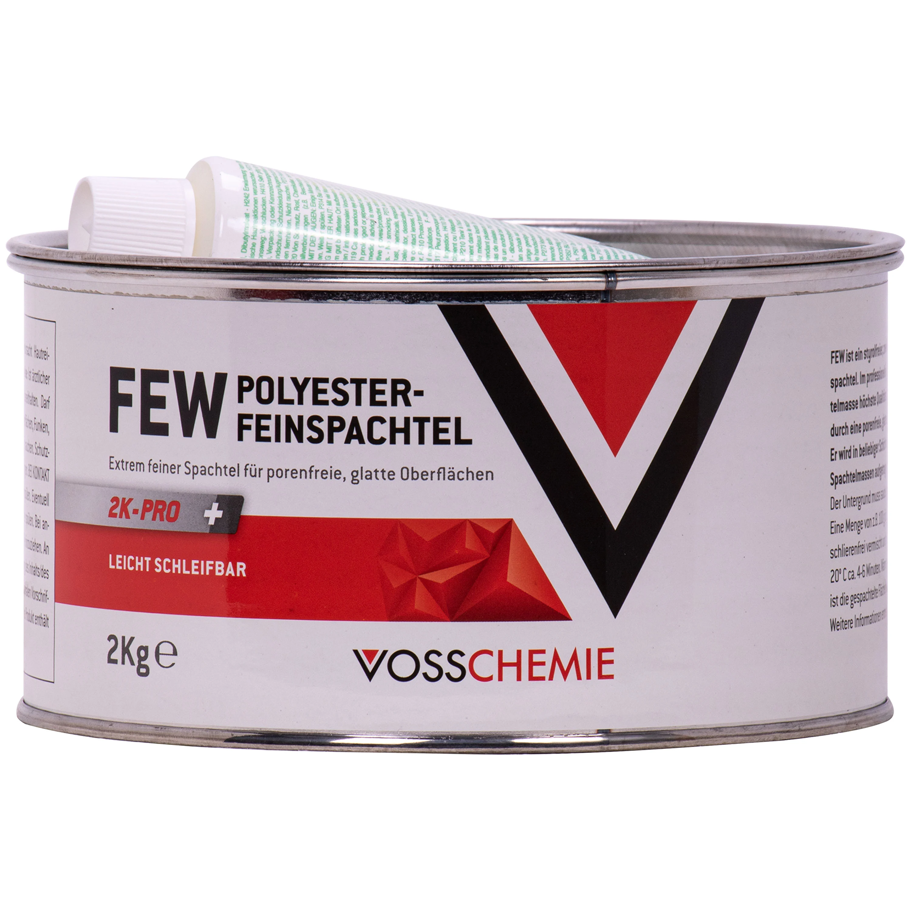 VOSSCHEMIE Few Feinspachtel 2-K Polyesterspachtelmasse 2 kg