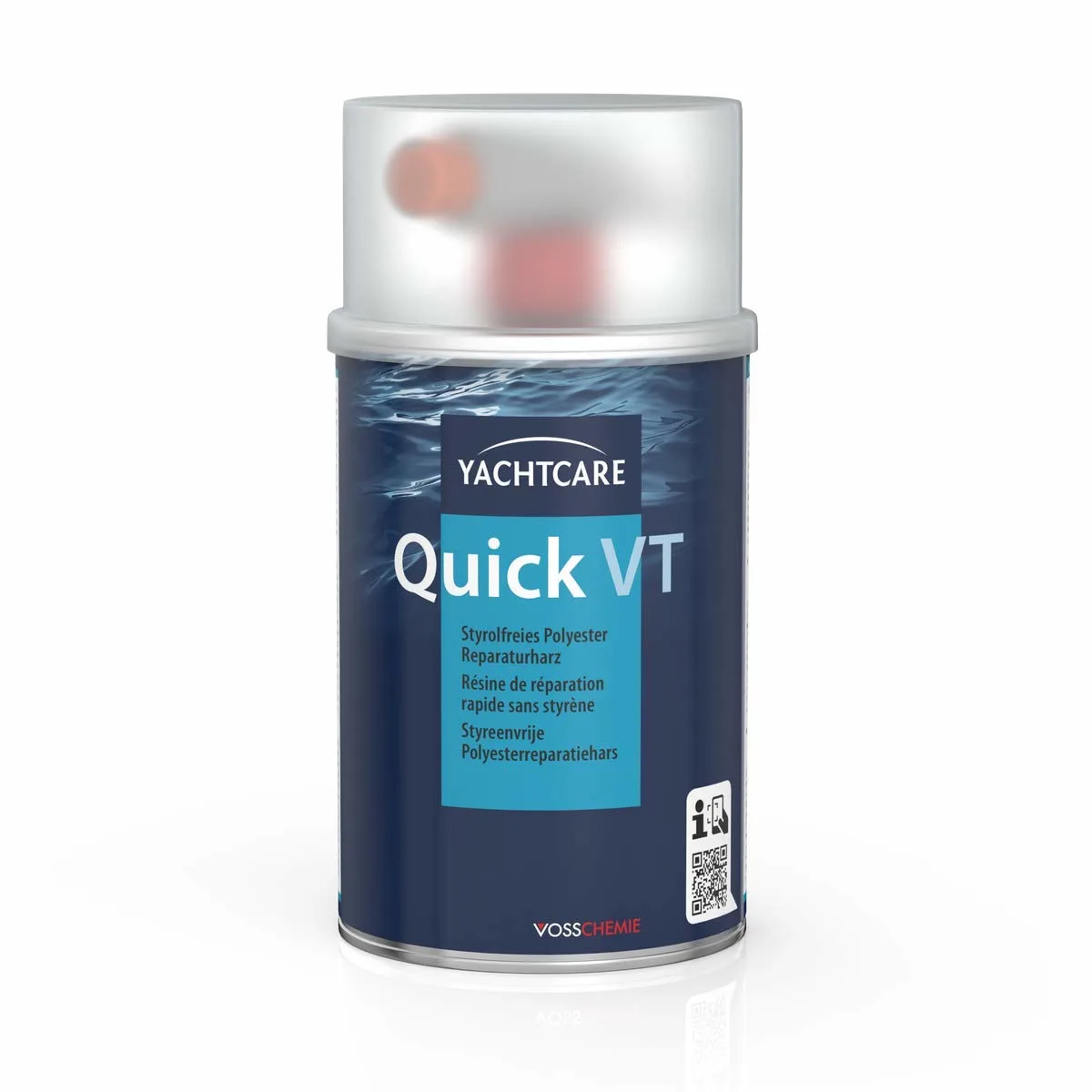 YACHTCARE Quick VT 1 kg Styrolfreies Polyester Reparaturharz incl. Härter