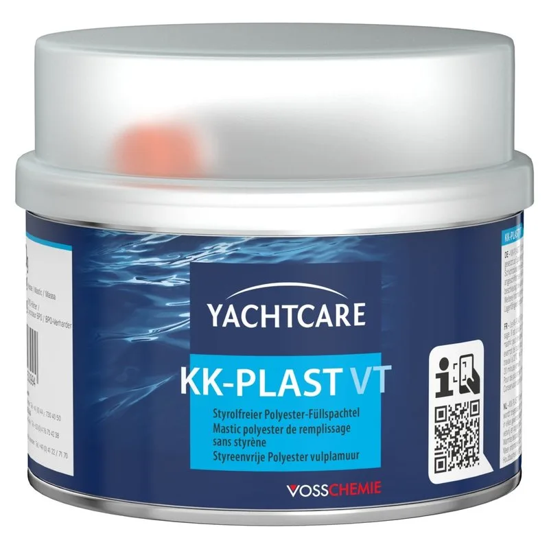 YACHTCARE KK-Plast VT Füllspachtel Polyesterspachtel grau 250 g